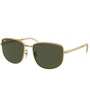 Ray-Ban 0RB3732 001/31 59 Arista Gold Green Sunglasses Unisex