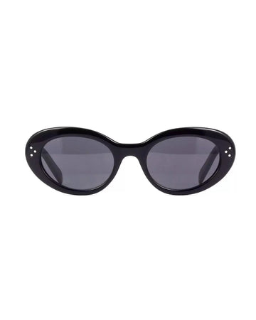 Celine Cl40193i 01a 53 Shiny Solid Black Gradient Smoke