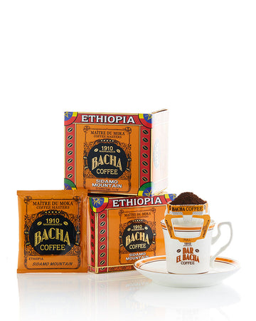 Bacha Coffee Sidamo Mountain Coffee Bag Gift Box (12 Bags) 325g