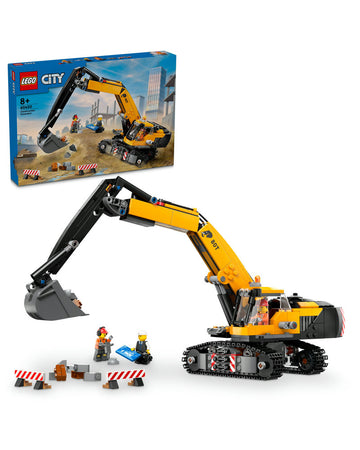 LEGO® City Yellow Construction Excavator Toy Digger 60420