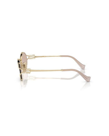 Miu Miu 0Mu52Ys Zvn20F 54 Pale Gold Pink Mirror Internal Silver