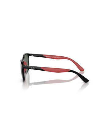 Ray-Ban Junior 0Rj9077S 713171 49 Black On Rubber Red Dark Green