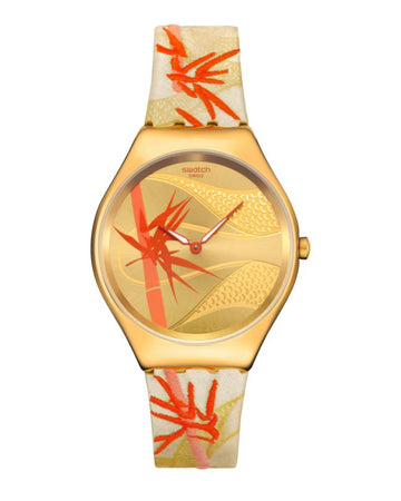 Swatch Golden Red Bamboo Syxz105