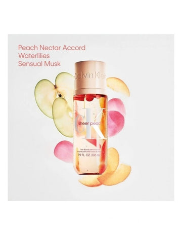 Sheer Peach Hair And Body Perfume Mist 236ml
