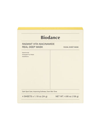 Radiant Vita Niacinamide Real Deep Mask Bundle (4pcs)
