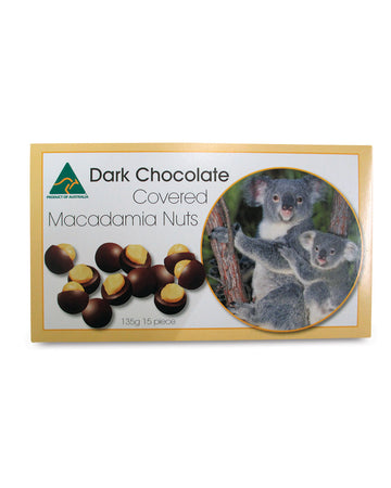 Koala Farm Dark Chocolate Macadamia Nuts 135g