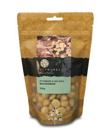 Nutworks Rosemary & Sea Salt Macadamias 200g