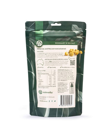 Nutworks Rosemary &amp; Sea Salt Macadamias 200g
