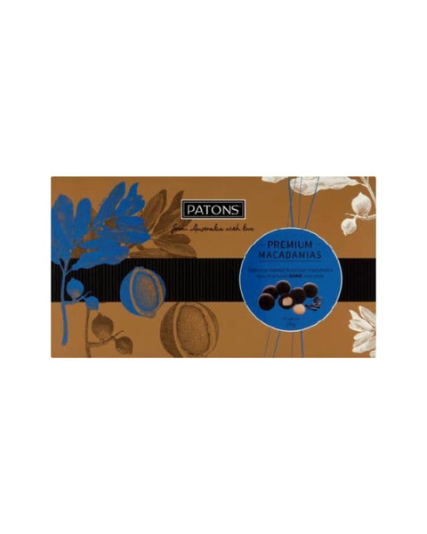 Patons Premium Macadamias Gift Box Dark Chocolate 170g