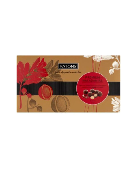 Patons Premium Macadamias Gift Box Milk Chocolate 170g