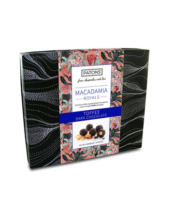 Patons Macadamia Royals Toffee Dark Chocolate 150g