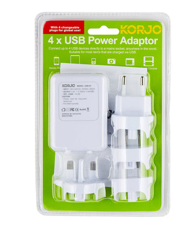 KORJO USB Adaptor Power Hub x4