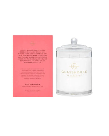 Glasshouse Fragrances Forever Florence Candle 380G