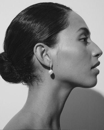 BAROQUE EARRINGS 18K GOLD VERMEIL PEARL TS896E-GVPL