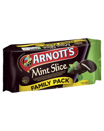 Arnott's Chocolate Mint Slice Value Family Pack Biscuits 365 g