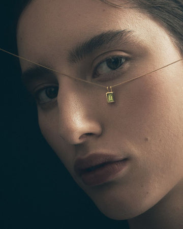 EDEN NECKLACE 18K GOLD VERMEIL PERIDOT TS875N-GVPL
