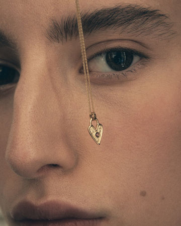 AMORE NECKLACE 18K GOLD VERMEIL RUBY TS885N-GVPL