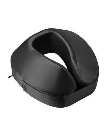 slip pure silk jet setter travel pillow - black