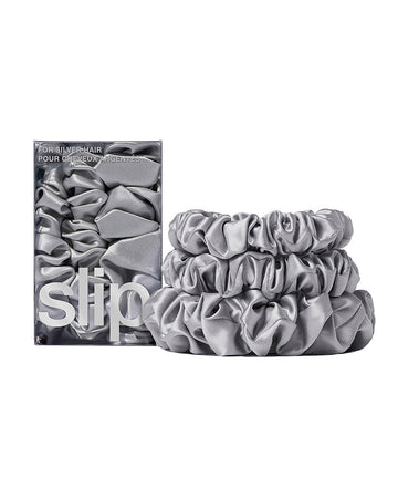 slip pure silk back to basics assorted scrunchies - auburn