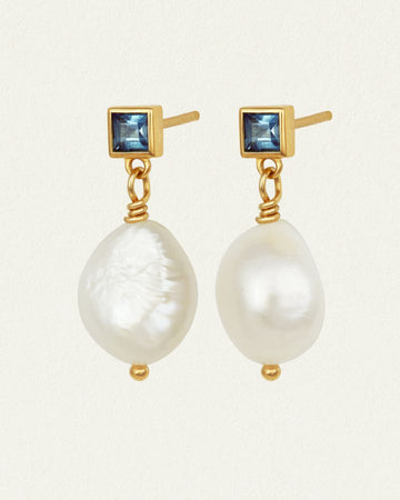 LULU EARRING PEARL 18K GOLD VERMEIL TS1035E-GVPL