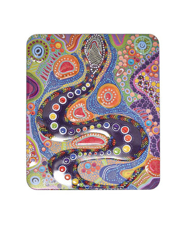 'rainbow Serpent' Art By Polly Wilson Jersey Caramel Fudge 150g