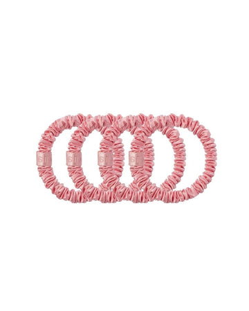 Slip Pure Silk Skinny Scrunchies - Rose
