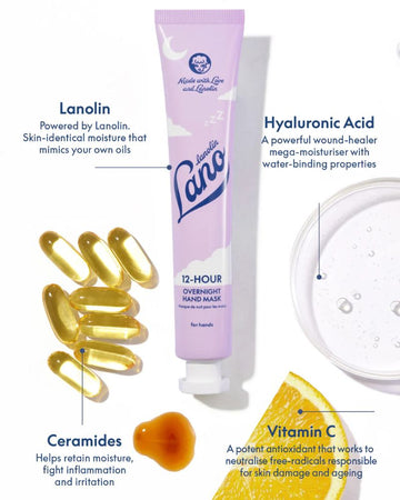 Lano 12 Hour Overnight Hand Mask