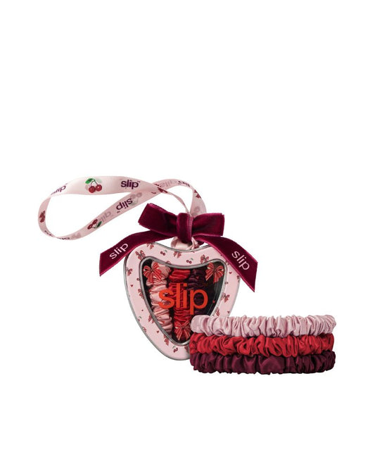 Slip Pure Silk Skinny Scrunchie Trio Tin Ornament - Emmie