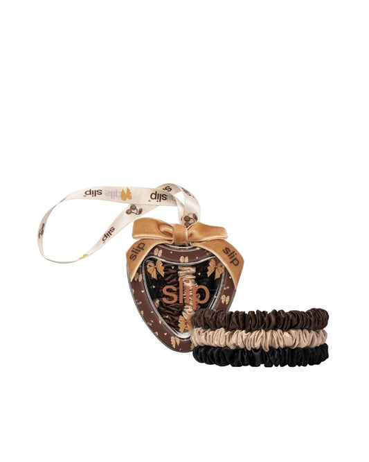 Slip Pure Silk Skinny Scrunchie Trio Tin Ornament - Betty