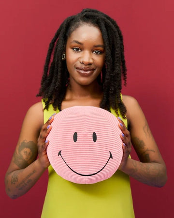 Smiley Eco Corduroy Bubblegum Pink 23cm/9"