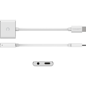 Cygnett USB-C Audio &amp; Charge Adapter