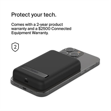 Belkin BoostUp Charge Magnetic Wireless Power Bank 5K + Stand (Black)
