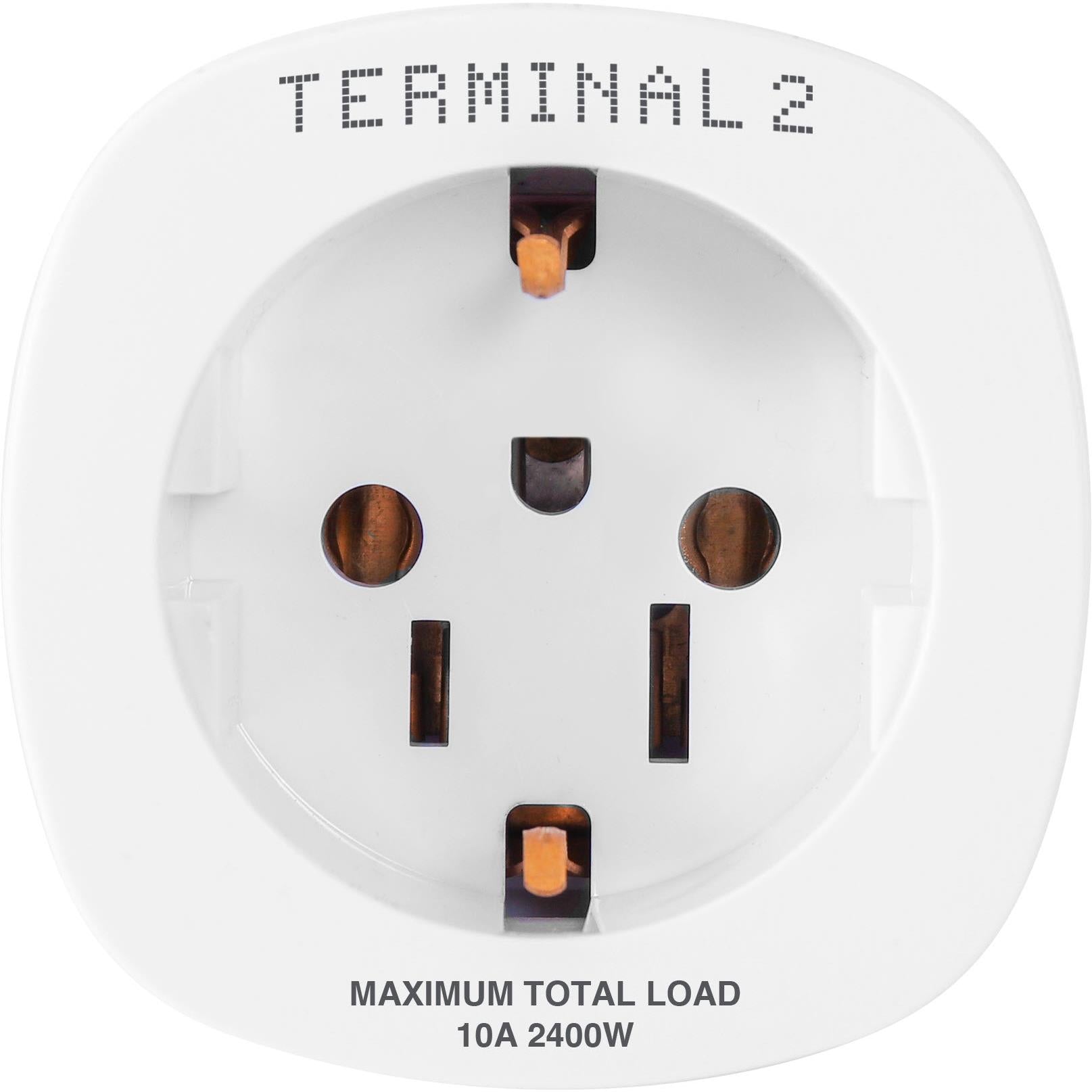 Inbound Travel Adapter Terminal 2 Inbound Travel Adaptor EU/US (AU)