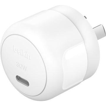 BoostCharge Compact USB-C Wall Charger 30W with USB-C to Lightning Cable