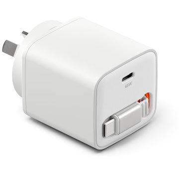 Cygnett PowerPlus 65W Wall Charger with 80cm Retractable USB-C Cable